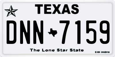 TX license plate DNN7159