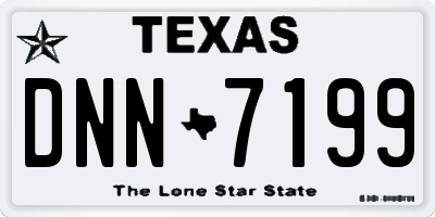 TX license plate DNN7199