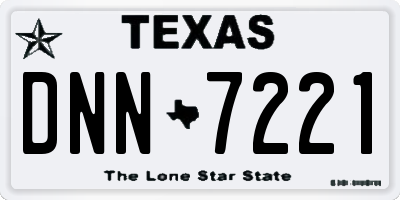 TX license plate DNN7221