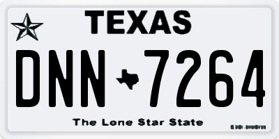 TX license plate DNN7264