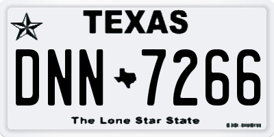 TX license plate DNN7266