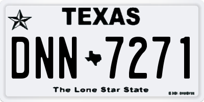 TX license plate DNN7271