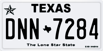 TX license plate DNN7284