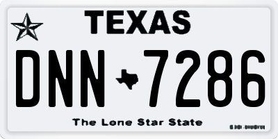 TX license plate DNN7286