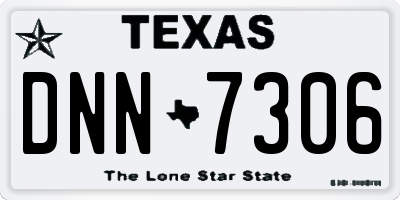 TX license plate DNN7306