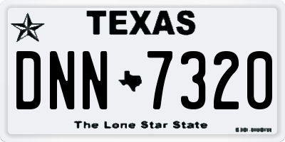 TX license plate DNN7320