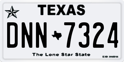 TX license plate DNN7324