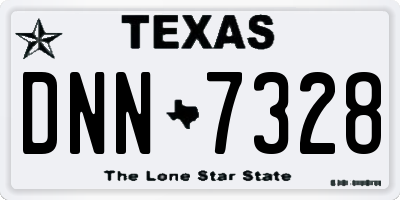 TX license plate DNN7328