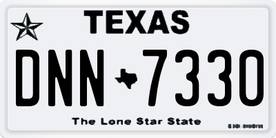 TX license plate DNN7330