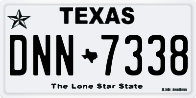TX license plate DNN7338