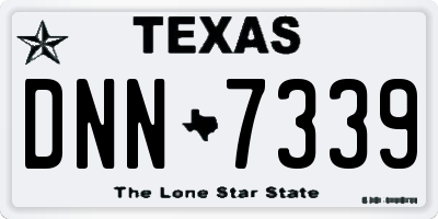 TX license plate DNN7339
