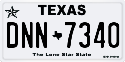 TX license plate DNN7340