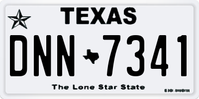 TX license plate DNN7341