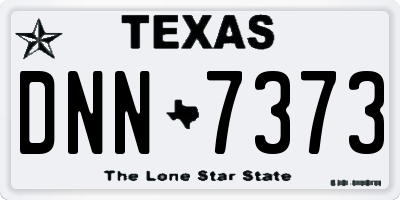 TX license plate DNN7373