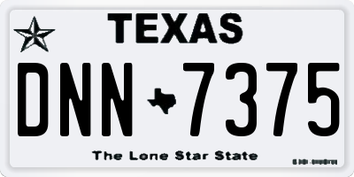 TX license plate DNN7375