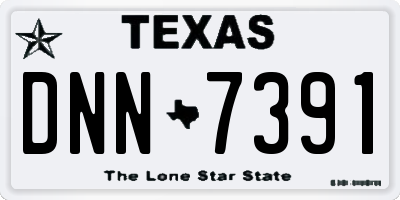 TX license plate DNN7391