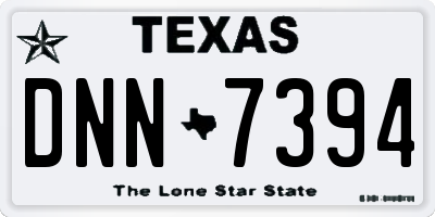 TX license plate DNN7394