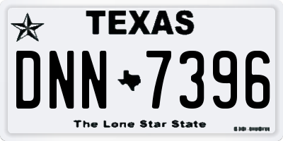 TX license plate DNN7396