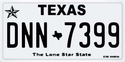 TX license plate DNN7399