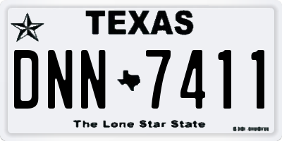 TX license plate DNN7411
