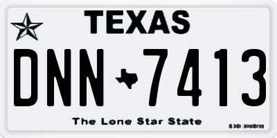 TX license plate DNN7413