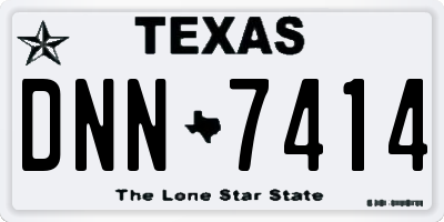 TX license plate DNN7414