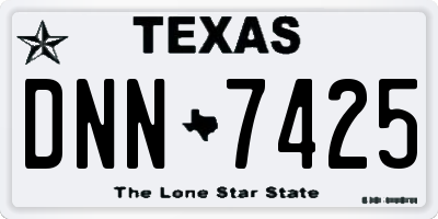 TX license plate DNN7425
