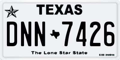 TX license plate DNN7426