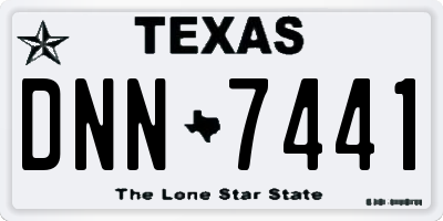 TX license plate DNN7441