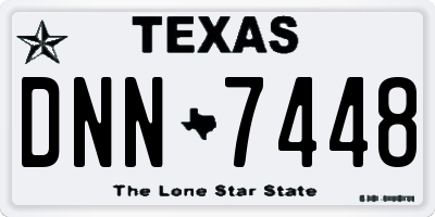 TX license plate DNN7448