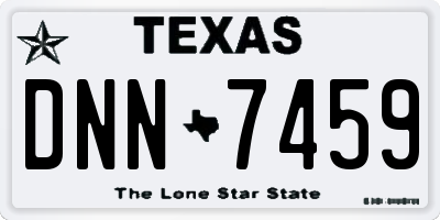 TX license plate DNN7459
