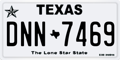 TX license plate DNN7469