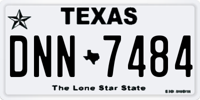 TX license plate DNN7484