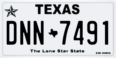 TX license plate DNN7491