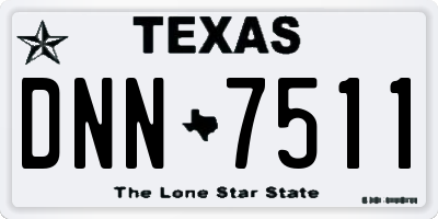 TX license plate DNN7511