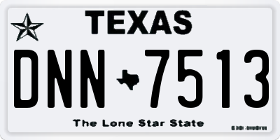 TX license plate DNN7513