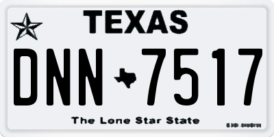 TX license plate DNN7517