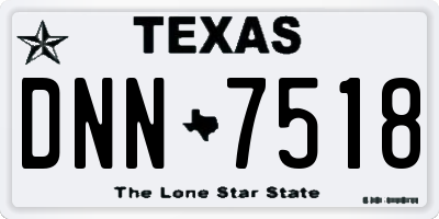 TX license plate DNN7518