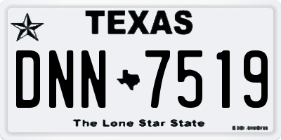 TX license plate DNN7519