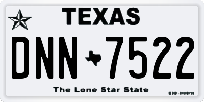 TX license plate DNN7522