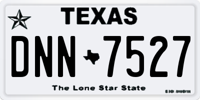 TX license plate DNN7527