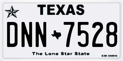 TX license plate DNN7528