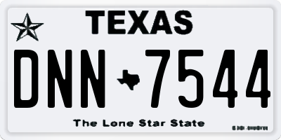 TX license plate DNN7544