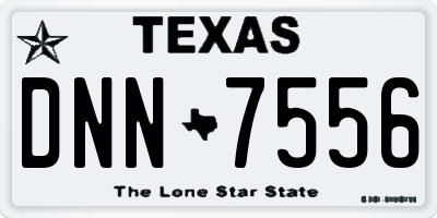 TX license plate DNN7556