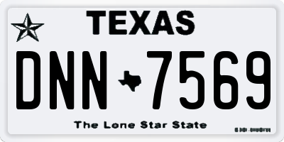 TX license plate DNN7569