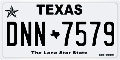 TX license plate DNN7579