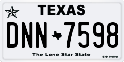 TX license plate DNN7598