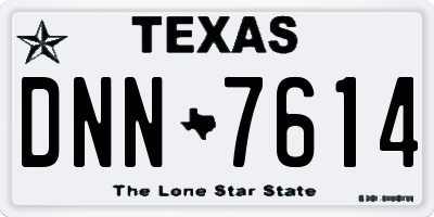TX license plate DNN7614