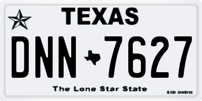 TX license plate DNN7627