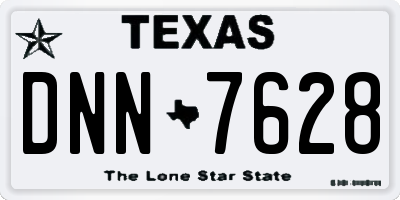 TX license plate DNN7628